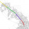 Bunte Landmarken f&uuml;r die Georg-Schwarz-Stra&szlig;e | Farbige Einteilungen sollen der Orientierung dienen - die Georg-Schwarz-Stra�e ist 2564,99 m lang.