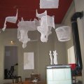 Sehenswerte Installation im Kaffee Schwarz | Foto: Christina Wei�