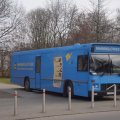 Fahrbibliothek - Halt an neuem Leutzscher Standort  | Die Fahrbibliothek in Leutzsch / Foto: Susan Herling