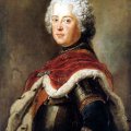 Leutzscher Kunst-Rasen - Hommage an Friedrich den Gro&szlig;en  | Friedrich der Gro�e als Kronprinz / Bild von Antoine Pesne