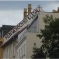 Asyl in Leipzig: Unterkunft Theresienstra&szlig;e 14 wird nicht eingerichtet | Kein Mensch ist illegal / Foto: Gernot Borriss