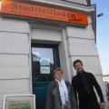 Stadtteilladen Leutzsch neu besetzt - Marlies Fikus f&uuml;r BVL vor Ort | Marlies Fikus und Roman Raschke freuen sich auf ihre Zusammenarbeit / Foto: Enrico Engelhardt
