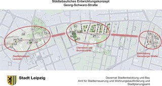 Städtebauliches Entwicklungskonzept für Georg-Schwarz-Straße | Quelle: Stadtverwaltung Leipzig
