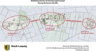 Städtebauliches Entwicklungskonzept für Georg-Schwarz-Straße | Quelle: Stadtverwaltung Leipzig