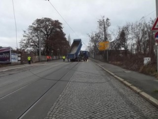 Kipper legt Verkehr lahm | Foto: Leipziger Verkehrsbetriebe