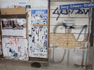 LVZ-Artikel: Leo Trotzki bleibt hängen | Auch in der Georg-Schwarz-Straße ist Trotzki noch zu finden / Foto: Enrico Engelhardt