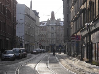 Schichtwechsel – Porträts aus dem industriellen Alltag des Leipziger Westens | Auch an der Georg-Schwarz-Straße waren in der DDR Industriebetriebe. / Foto: Enrico Engelhardt