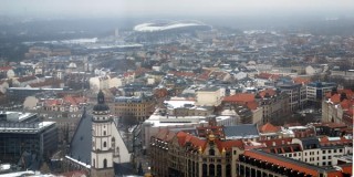 Leipzigs Quartalsbericht Nr. 4/2012 (2): Die neuen Pionierviertel und das Wandern der Studierenden | Blick über die Stadt Richtung Waldstraßenviertel. / Foto: Michael Freitag