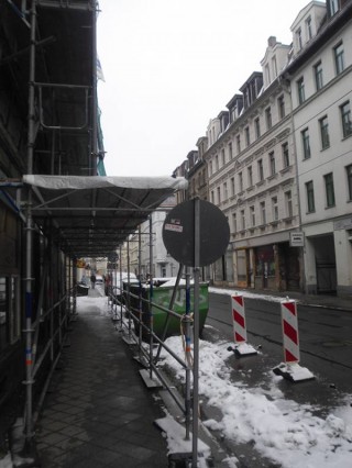 Leipziger Grundstücksmarkt 2012: Osten und Westen werden auch beim Wohnungsmarkt die neuen Motoren | Auch in der Georg-Schwarz-Straße wird saniert / Foto: Enrico Engelhardt 