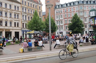 Befragung: Segregation in Leipzig -  Ausmaß und Problemwahrnehmung städtischer Akteure | Lindenauer Markt / Foto: Enrico Engelhardt