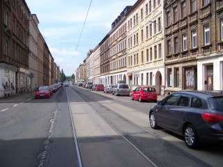 EU-Projekt EPOurban zur Beratung von Hauseigentümern in der Georg-Schwarz-Straße gestartet | In der Georg-Schwarz-Straße sind  7 Häuser des EPOurban-Projekts vertreten / Foto: Enrico Engelhardt