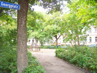 Alt-Lindenau: Spielplatz erhält neue Geräte  | Spielplatz am Georgplatz / Foto: Enrico Engelhardt