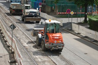 Bildinhalt: Georg-Schwarz-Straße wird immer mehr zur Großbaustelle | Foto: Enrico Engelhardt 