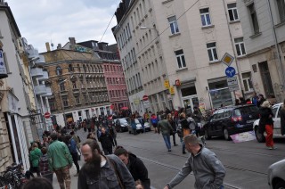 Bildinhalt: Erstes Planungstreffen einer gemeinsamen Weihnachtsaktion in der Magistrale | Foto: Daniela Nuß