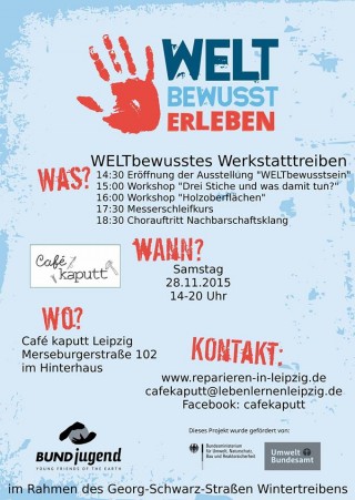 Wintertreiben # 19 - WELTbewusstes Werkstatttreiben im Café Kaputt | Café Kaputt