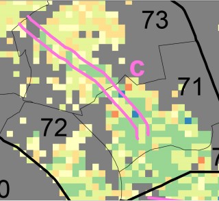 Bildinhalt: Bevölkerungswachstum entlang der Georg-Schwarz-Straße zwischen 2009 und 2014 | aus: Statistischer Quartalsbericht Leipzig III/2015