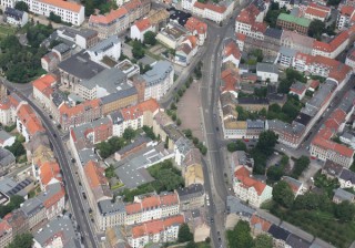 Bürger_inneninformation zum Verkehrskonzept Altlindenau am 3. März 2016 | Luftbild vom Lindenauer Markt. Bildrechte: Stadtverwaltung Leipzig