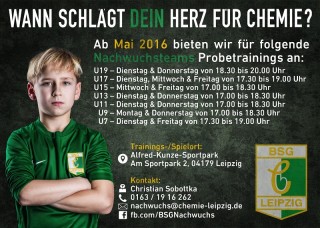 Trainingsschnupperstunde bei BSG Chemie? | Markus Schumann