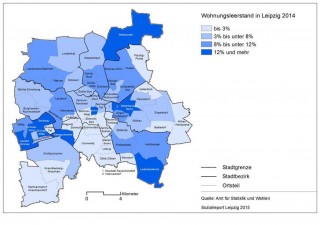 Wohnungen, Mieten, Leerstände aus dem Sozialreport der Stadt Leipzig vom 27.06.2016 | 