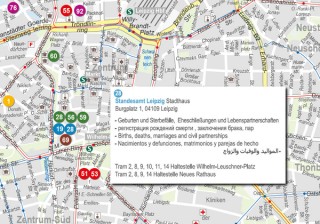 Willkommensstadtplan der Stadt Leipzig online | online 