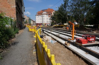 Aktuelles von der Baustelle Georg-Schwarz-Straße | Gleisbau auf der GSS