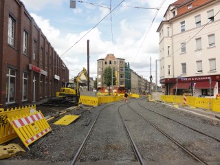 Bildinhalt: Neues von der Baustelle in der hinteren Georg-Schwarz-Straße | 