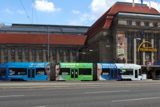 Bildinhalt: Demokratie in der Straßenbahn | Foto: Stadt Leipzig