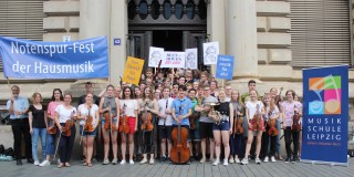 Notenspur-Fest der Hausmusik -Anmeldungen von Gastgebern und Musikern ab sofort möglich | Musikschule mach bei Notenspur mit, Bildrechte bei Notenspur Leipzig e.V.